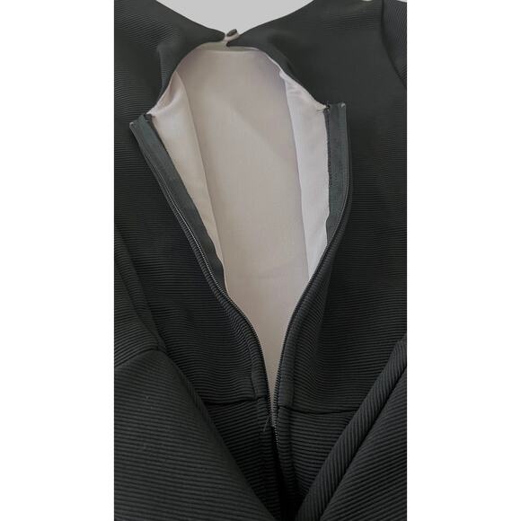 AVA & YELLY CAP SLEEVE MIDI SKATER DRESS, WOMENS, 16, BLACK WITH PINK LINING - Picture 7 of 12